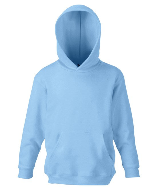 Fruit Of The Loom Kids Classic Hooded Sweatshirt Double Hood Kangaroo Pocket