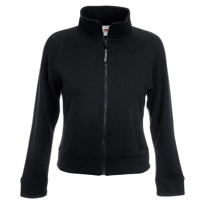 Fruit Of The Loom Women's Premium 70/30 Sweatshirt Jacket Cadet Collar Pockets