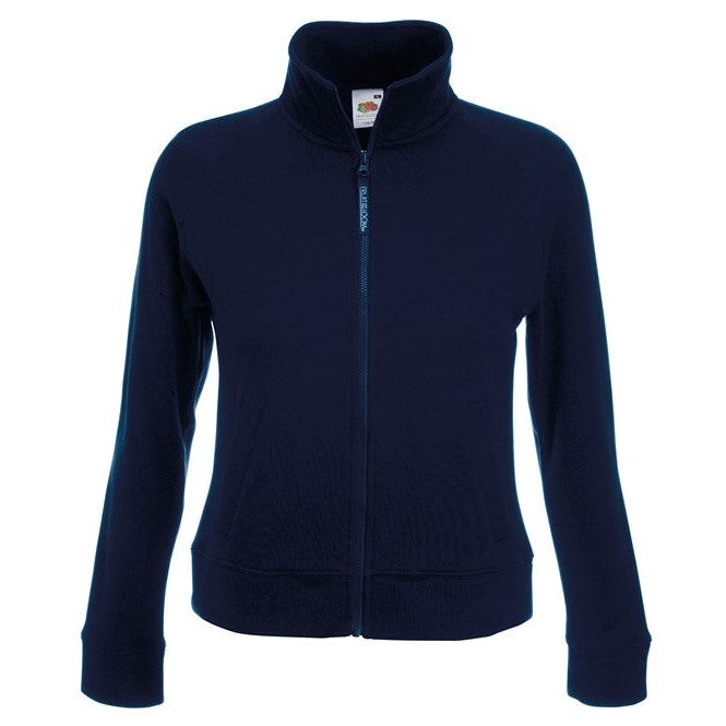 Fruit Of The Loom Women's Premium 70/30 Sweatshirt Jacket Cadet Collar Pockets