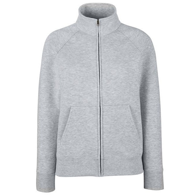 Fruit Of The Loom Women's Premium 70/30 Sweatshirt Jacket Cadet Collar Pockets