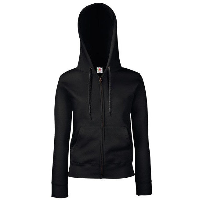 Fruit Of The Loom Women's Premium Hooded Sweatshirt Jacket 70/30 Cotton Blend
