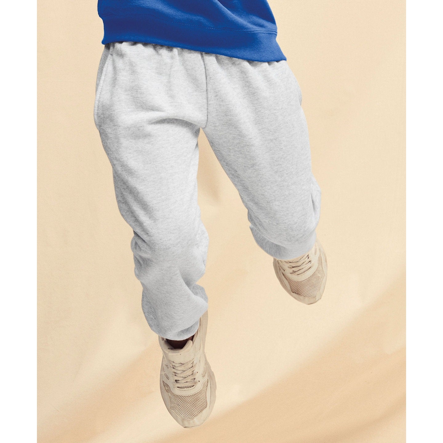 Fruit Of The Loom Kids Jog Pants Elasticated Cuff Side Pockets Sportswear