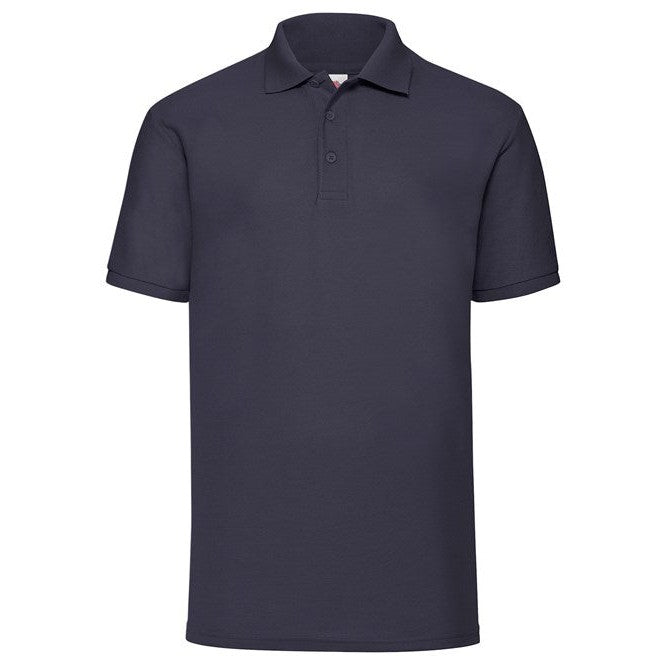 Fruit Of The Loom 65/35 Polo Shirt Deep Navy Easy Care Classic Fit Sizes S-5XL