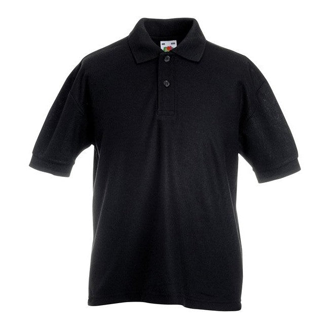 Fruit Of The Loom Kids 65/35 PiquÃ© Polo Shirt Easy Care Sports Schoolwear