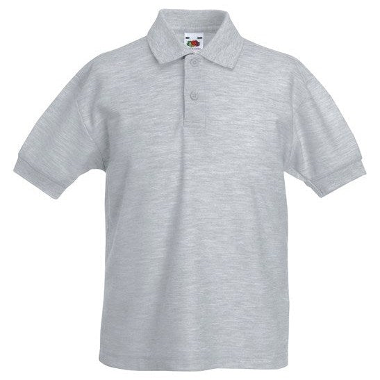 Fruit Of The Loom Kids 65/35 PiquÃ© Polo Shirt Easy Care Sports Schoolwear