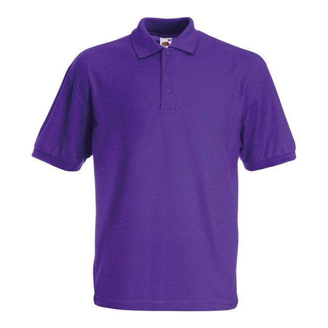 Fruit Of The Loom Kids 65/35 PiquÃ© Polo Shirt Easy Care Sports Schoolwear