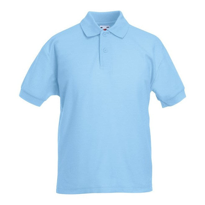 Fruit Of The Loom Kids 65/35 PiquÃ© Polo Shirt Easy Care Sports Schoolwear