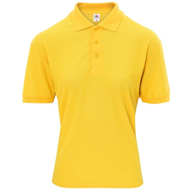Fruit Of The Loom Kids 65/35 PiquÃ© Polo Shirt Easy Care Sports Schoolwear