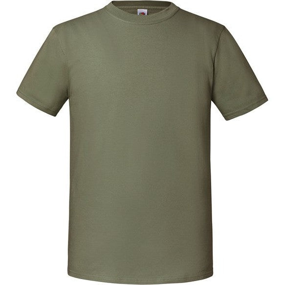 Fruit Of The Loom Iconic 195 Ringspun Premium T-Shirt Classic Olive 100% Cotton