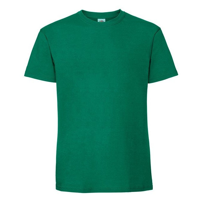 Fruit Of The Loom Iconic 195 Ringspun T-Shirt College Green 100% Cotton