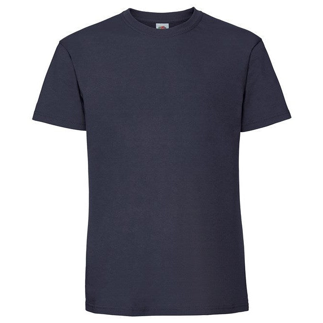 Fruit Of The Loom Iconic 195 Ringspun Premium T-Shirt Deep Navy 100% Cotton