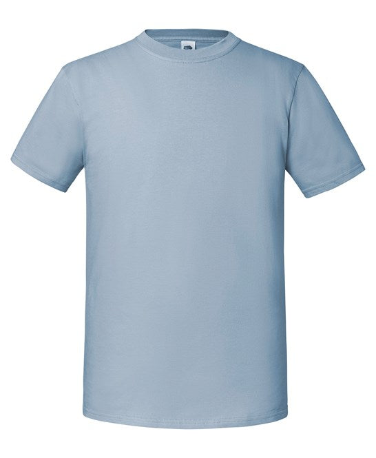 Fruit Of The Loom Iconic 195 Ringspun Premium T-Shirt Mineral Blue 100% Cotton