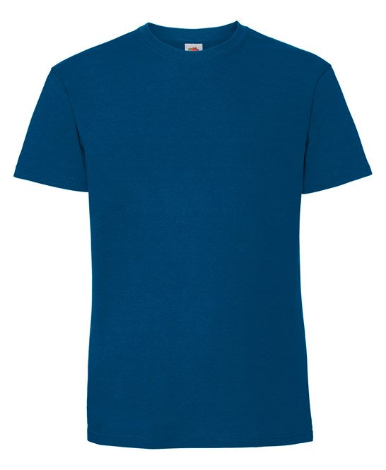 Fruit Of The Loom Iconic 195 Ringspun Premium T-Shirt Mountain Blue 100% Cotton