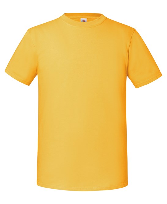 Fruit Of The Loom Iconic 195 Ringspun Premium T-Shirt Sunflower 100% Cotton