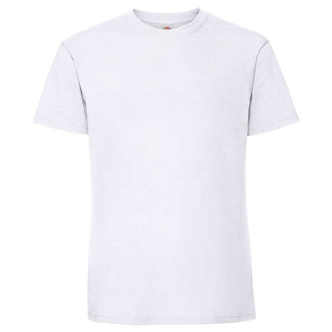 Fruit Of The Loom Iconic 195 Ringspun Premium T-Shirt White 100% Cotton