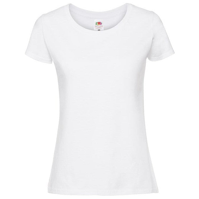 Fruit Of The Loom Women's Iconic 195 Ringspun Premium T-Shirt White Size XS-2XL