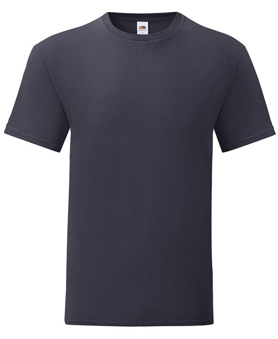 Fruit Of The Loom Iconic 150 T-Shirt Deep Navy Slim Fit Combed Cotton