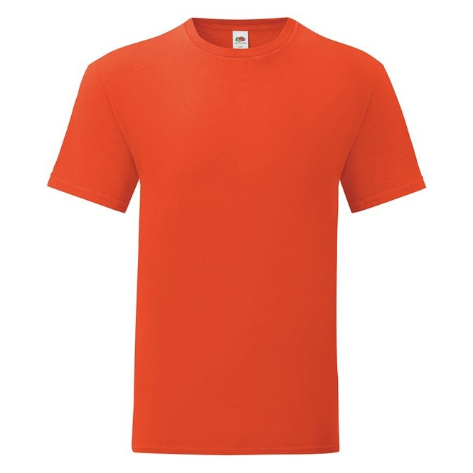 Fruit Of The Loom Iconic 150 T-Shirt Flame Slim Fit Combed Cotton Crew Neck