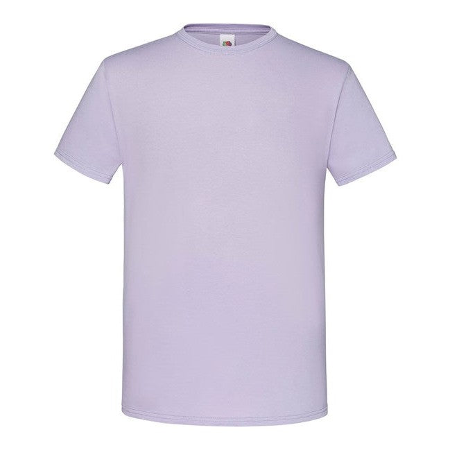 Fruit Of The Loom Iconic 150 T Shirt Soft Lavender Slim Fit Combed Cotton