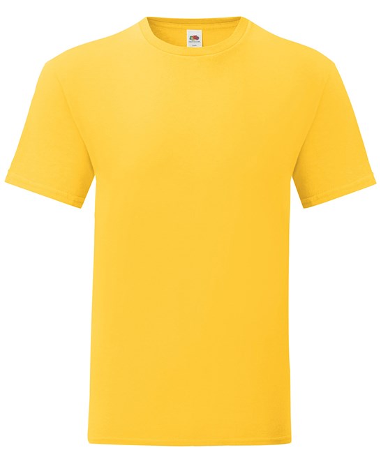 Fruit Of The Loom Iconic 150 T-Shirt Sunflower Slim Fit Combed Cotton