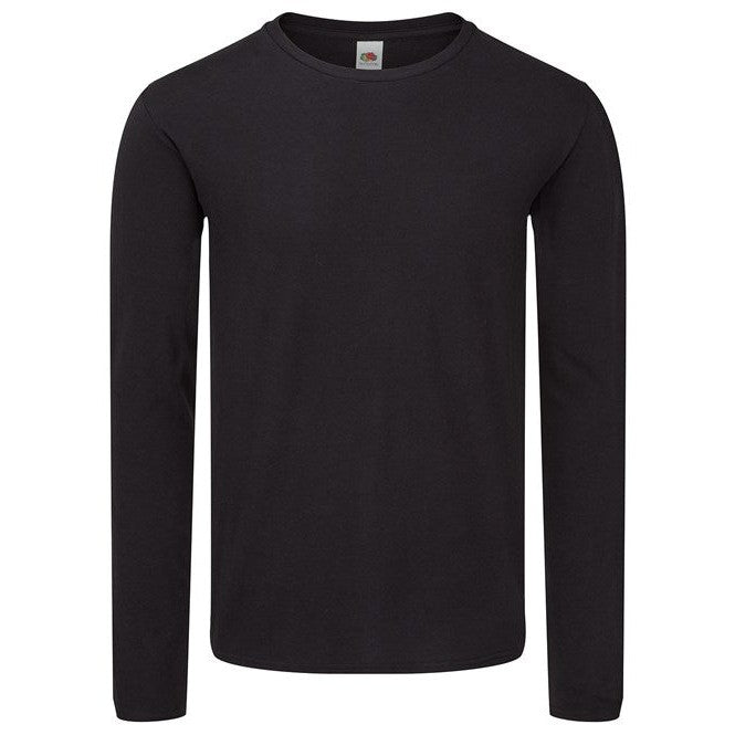 Fruit Of The Loom Iconic 150 Classic Long Sleeve T-Shirt Soft Cotton Casual Fit