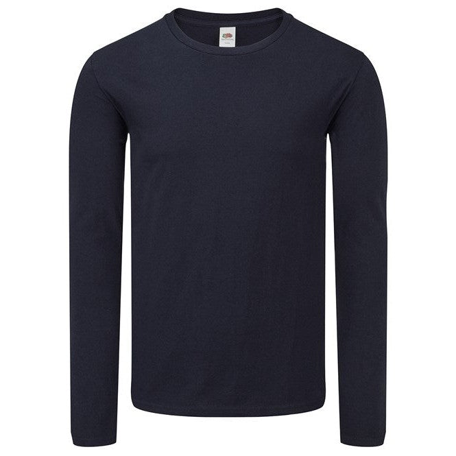 Fruit Of The Loom Iconic 150 Classic Long Sleeve T-Shirt Soft Cotton Casual Fit