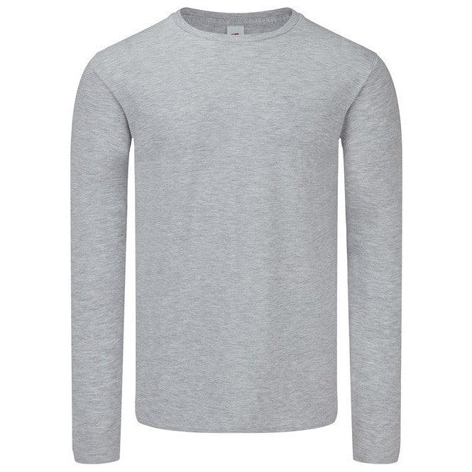 Fruit Of The Loom Iconic 150 Classic Long Sleeve T-Shirt Soft Cotton Casual Fit