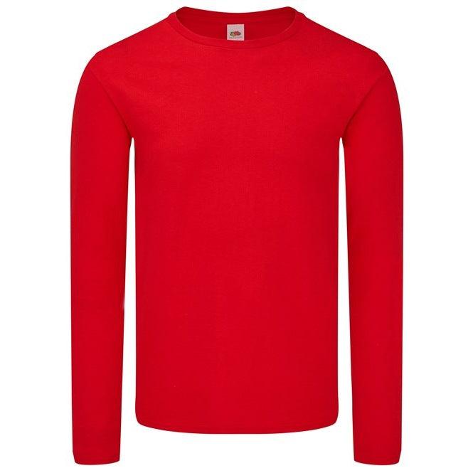 Fruit Of The Loom Iconic 150 Classic Long Sleeve T-Shirt Soft Cotton Casual Fit