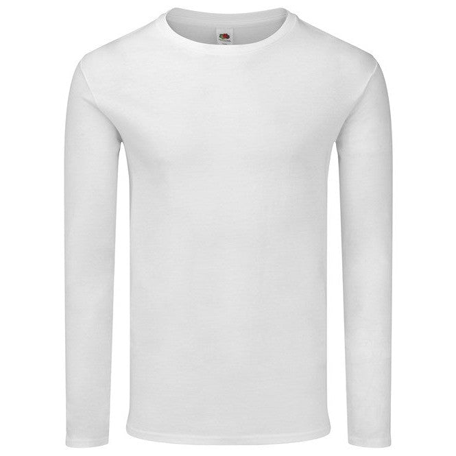 Fruit Of The Loom Iconic 150 Classic Long Sleeve T-Shirt Soft Cotton Casual Fit