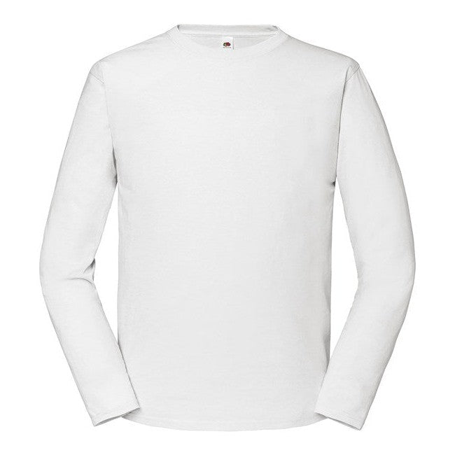 Fruit Of The Loom Iconic 195 Ringspun Long Sleeve T-Shirt Soft Cotton Fit