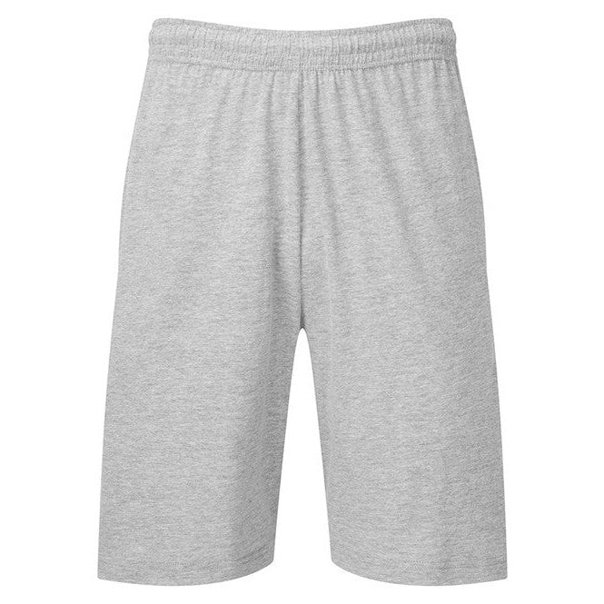 Fruit Of The Loom Iconic 195 Jersey Shorts 100% Cotton Elastic Waist Pockets