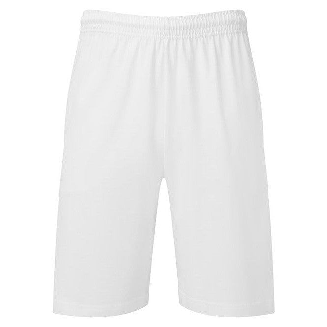 Fruit Of The Loom Iconic 195 Jersey Shorts 100% Cotton Elastic Waist Pockets