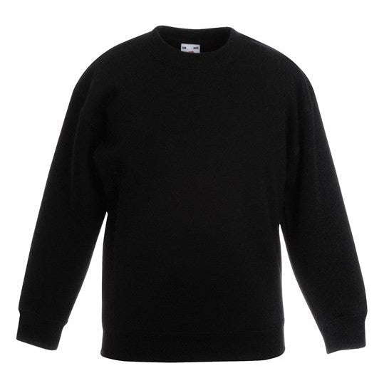Fruit Of The Loom Kids Premium Sweatshirt 100% Cotton Soft Fleece Various Sizes