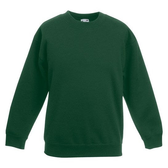 Fruit Of The Loom Kids Premium Sweatshirt 100% Cotton Soft Fleece Various Sizes