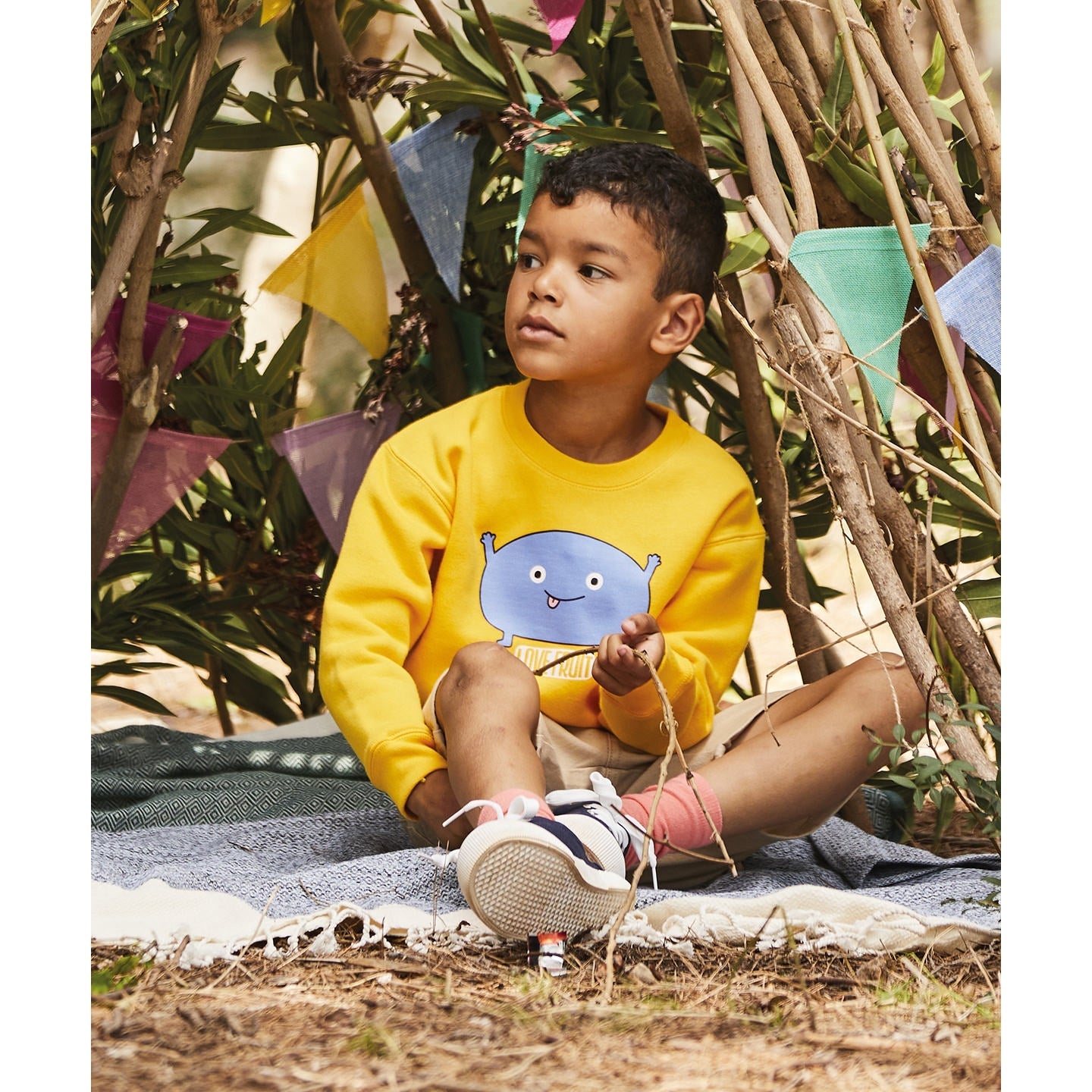 Fruit Of The Loom Kids Premium Sweatshirt 100% Cotton Soft Fleece Various Sizes