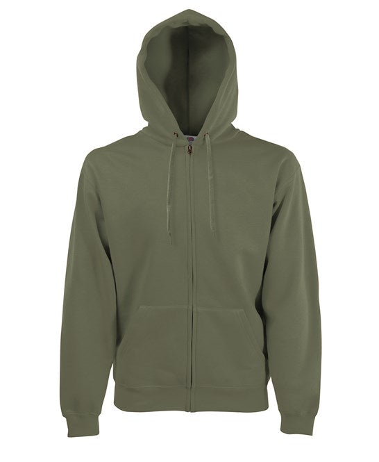 Fruit Of The Loom Premium 70/30 Hooded Sweatshirt Jacket with Pockets
