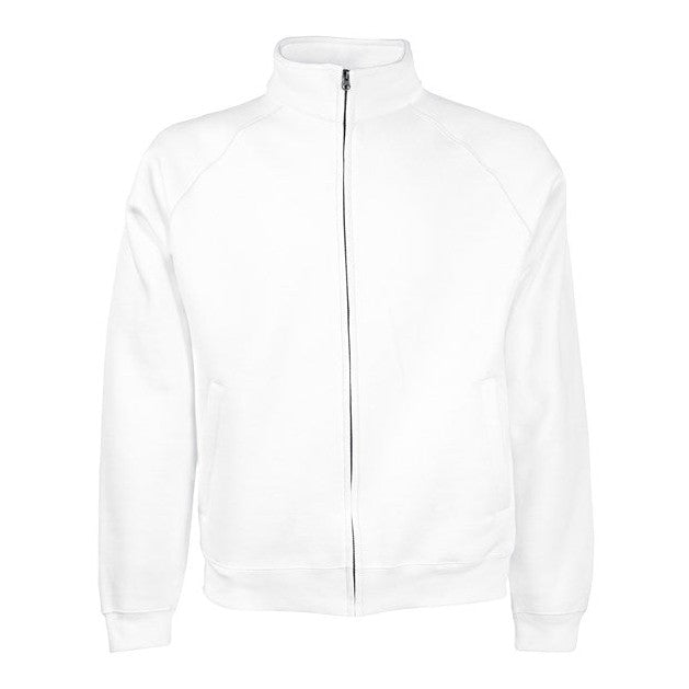 Fruit Of The Loom Premium 70/30 Sweatshirt Jacket Cadet Collar Zip Pockets