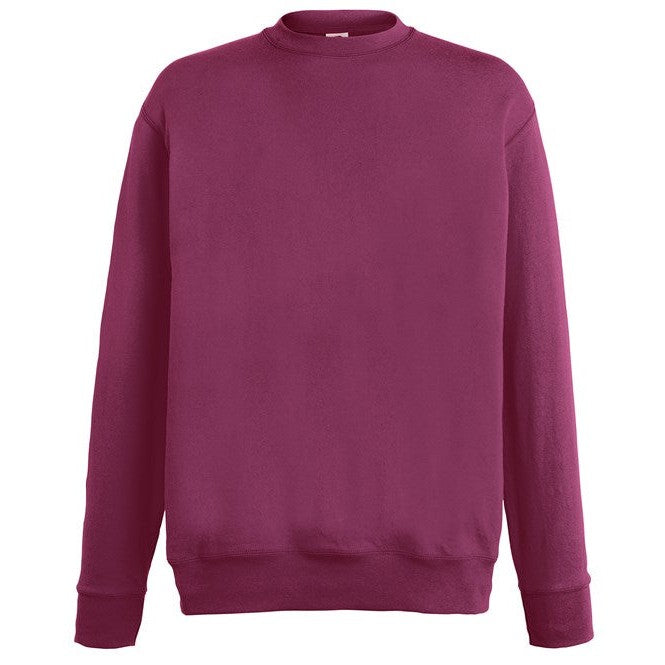 Fruit Of The Loom Lightweight Set-In Sweatshirt 100% Cotton Fleece Various Sizes