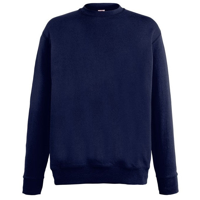 Fruit Of The Loom Lightweight Set-In Sweatshirt 100% Cotton Fleece Various Sizes