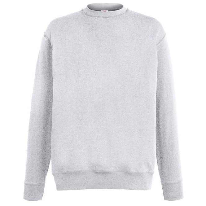 Fruit Of The Loom Lightweight Set-In Sweatshirt 100% Cotton Fleece Various Sizes