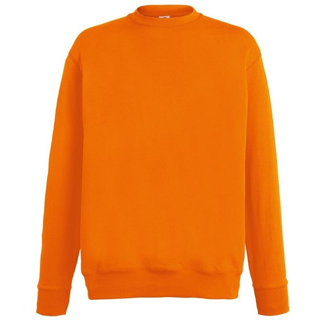 Fruit Of The Loom Lightweight Set-In Sweatshirt 100% Cotton Fleece Various Sizes