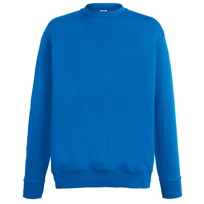Fruit Of The Loom Lightweight Set-In Sweatshirt 100% Cotton Fleece Various Sizes