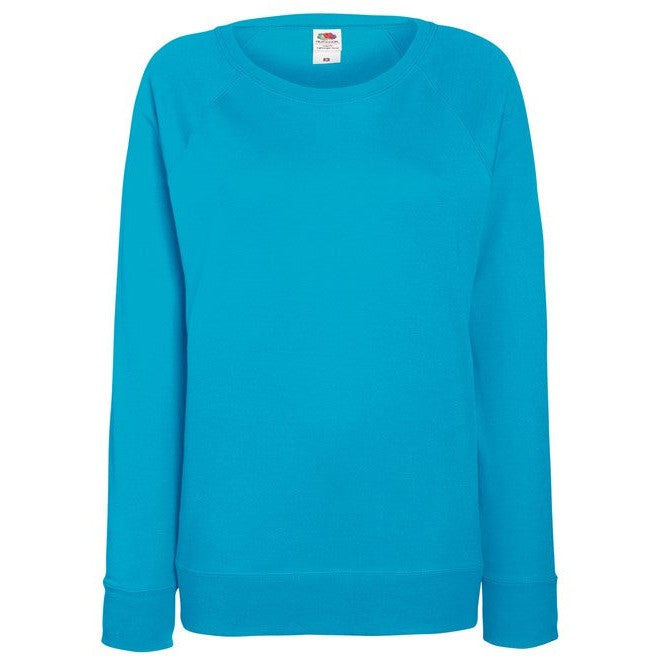 Fruit Of The Loom Women's Lightweight Raglan Sweatshirt Feminine Fit XS-2XL