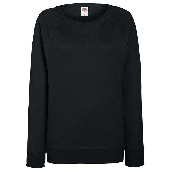 Fruit Of The Loom Women's Lightweight Raglan Sweatshirt Feminine Fit XS-2XL