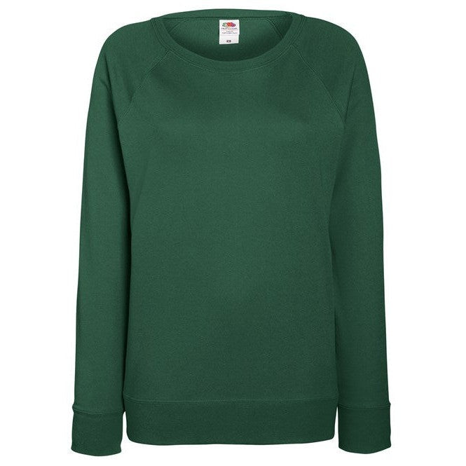 Fruit Of The Loom Women's Lightweight Raglan Sweatshirt Feminine Fit XS-2XL