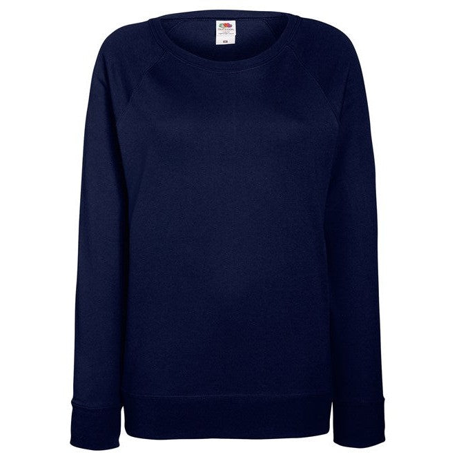Fruit Of The Loom Women's Lightweight Raglan Sweatshirt Feminine Fit XS-2XL