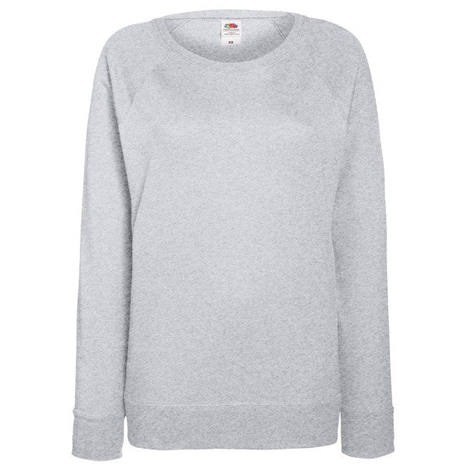 Fruit Of The Loom Women's Lightweight Raglan Sweatshirt Feminine Fit XS-2XL