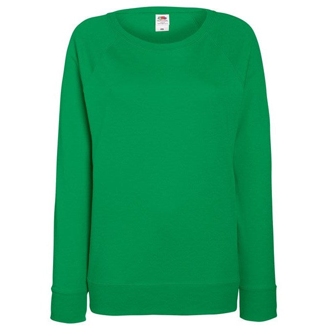 Fruit Of The Loom Women's Lightweight Raglan Sweatshirt Feminine Fit XS-2XL