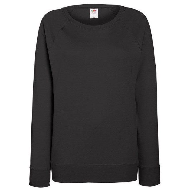 Fruit Of The Loom Women's Lightweight Raglan Sweatshirt Feminine Fit XS-2XL