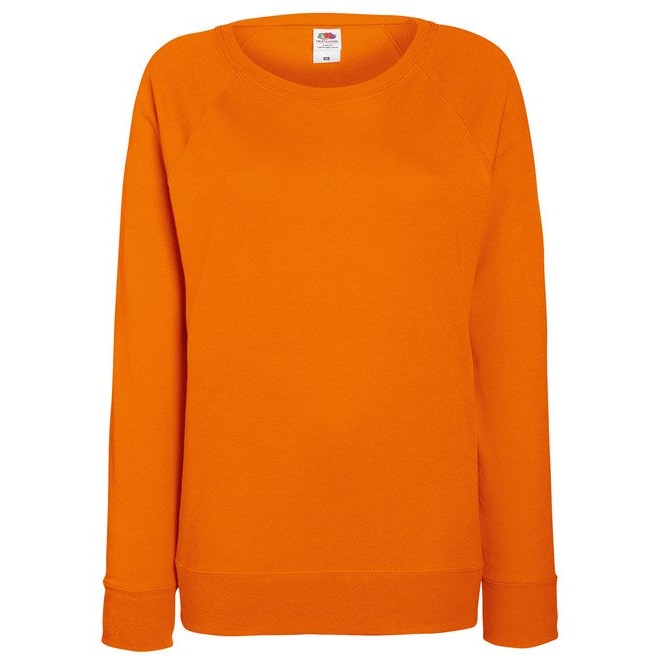 Fruit Of The Loom Women's Lightweight Raglan Sweatshirt Feminine Fit XS-2XL